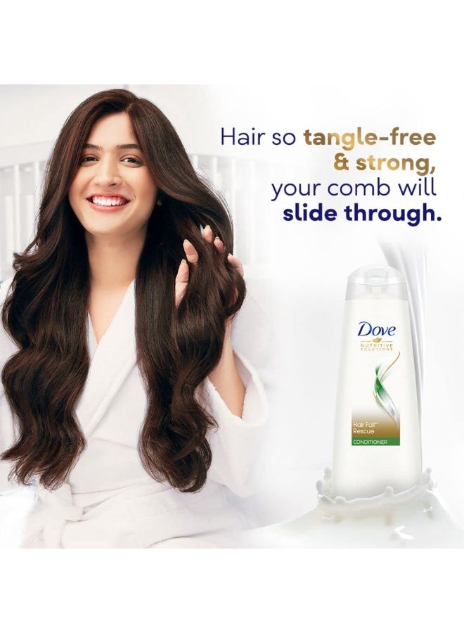 Dove Hair Fall Rescue Conditioner 335 ml & Dove Dryness Care Shampoo 340 ml, With Pro-Moisture Complex for Dry Hair & Scalp, Gives Soft, Smooth, Damage Free Hair - Daily Shampoo for Men & Women - Image 4